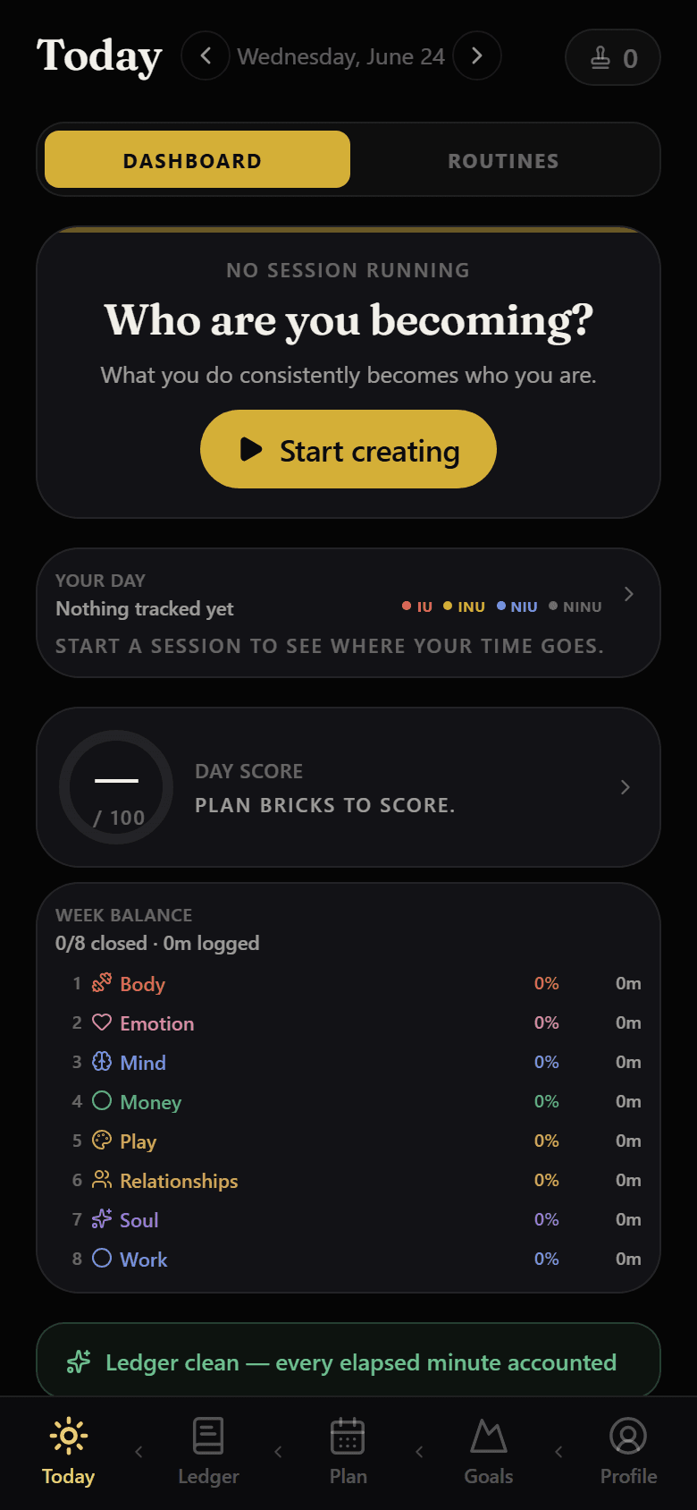 ArcLife Today screen